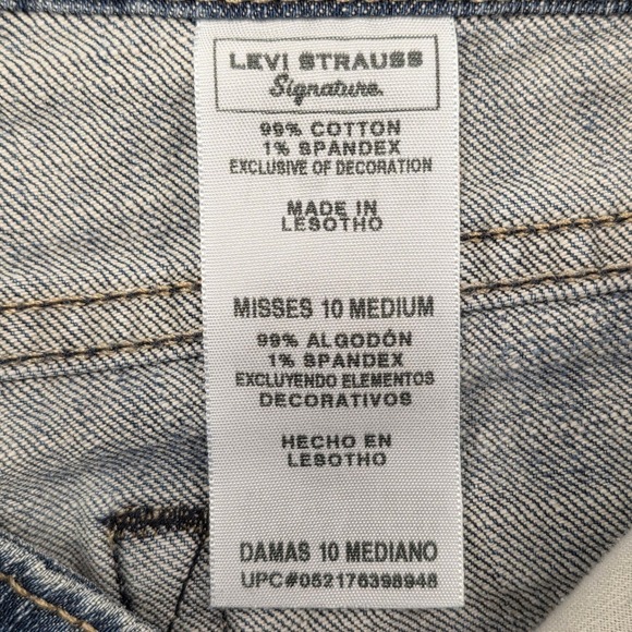 Levi Strauss Signature Womens Low Rise Bootcut Jeans Blue Denim Size 10‎ Medium - Picture 4 of 8